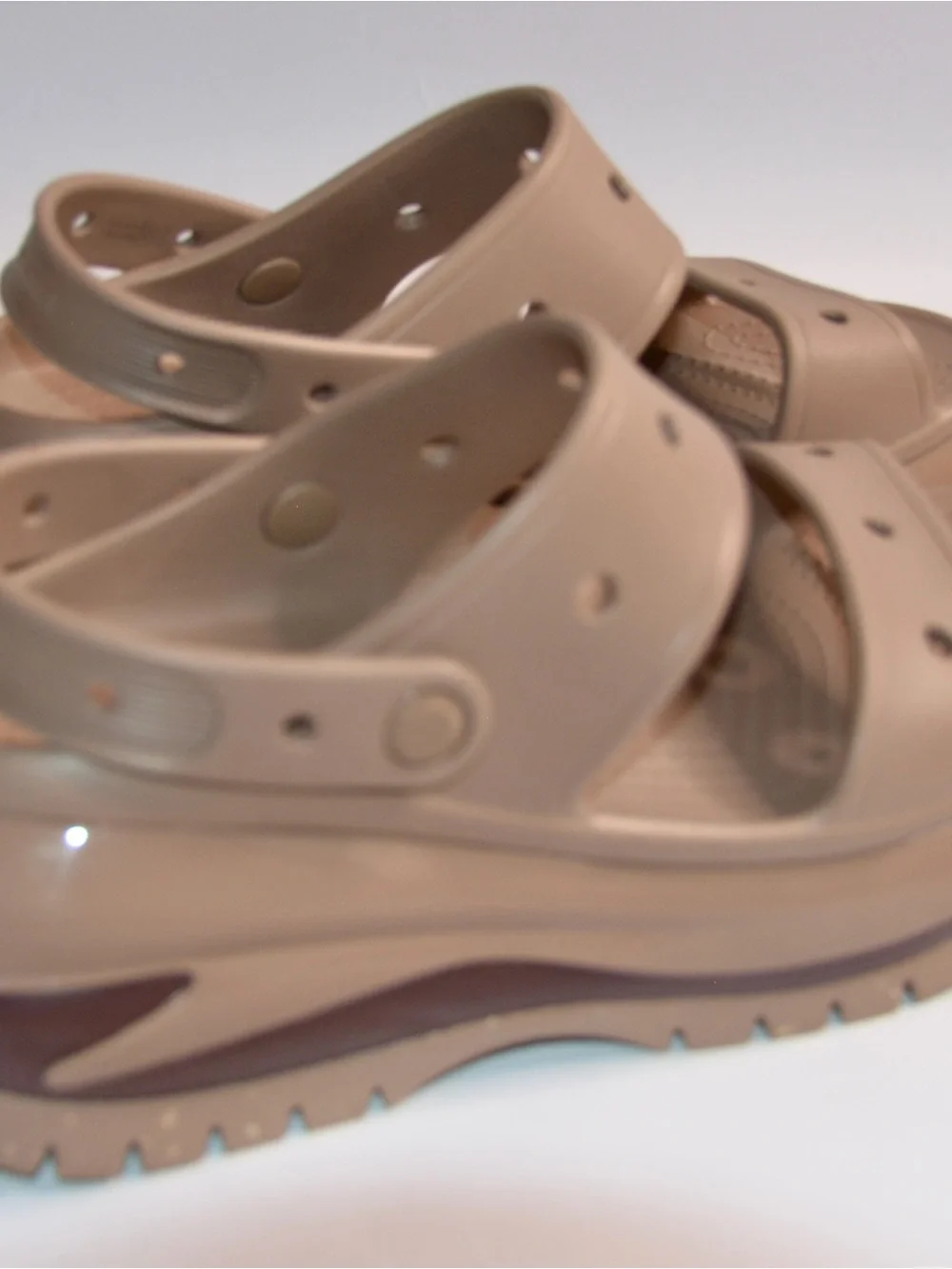 Crocs Mega Platform Crush Sandal Tan & Brown Y2K